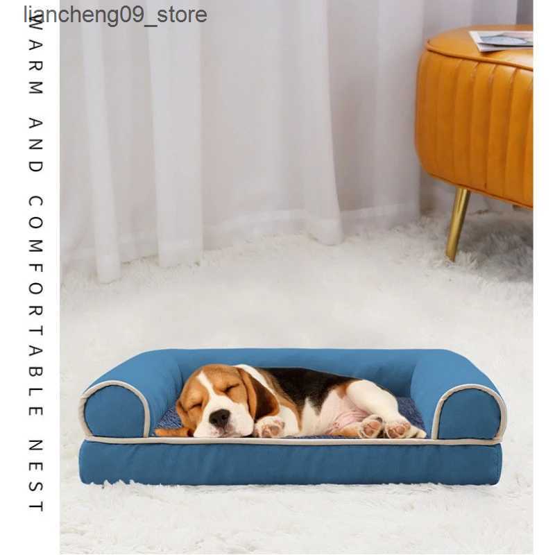 kennels pens Cat and Dog Bed Sofa Warm Cat Nest Pet Bed for Small and Medium sized Dogs Comfortable Plush Non slip Puppy Pet Supplies Sofa Bed L240910