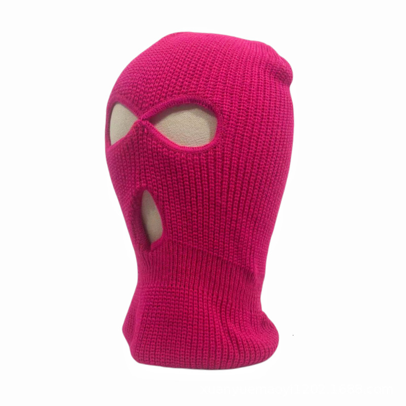 High quality design, men and women New Winter Warm Knitted with Head Cover and Three Hole Hat Face Mask