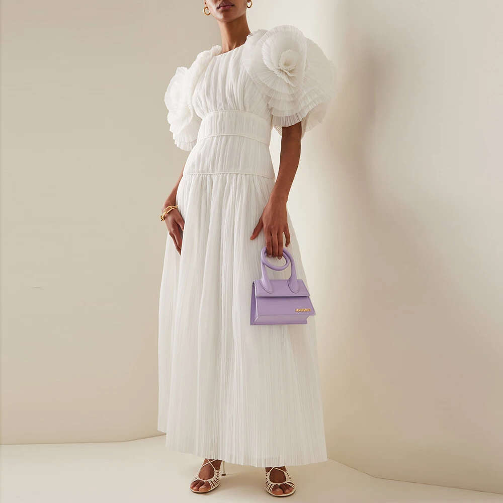 Special Ocns A- Ruffle Scoop Necke or-Length Short Sleeves tail Dresses Zipper Up Evening Dress bc19733