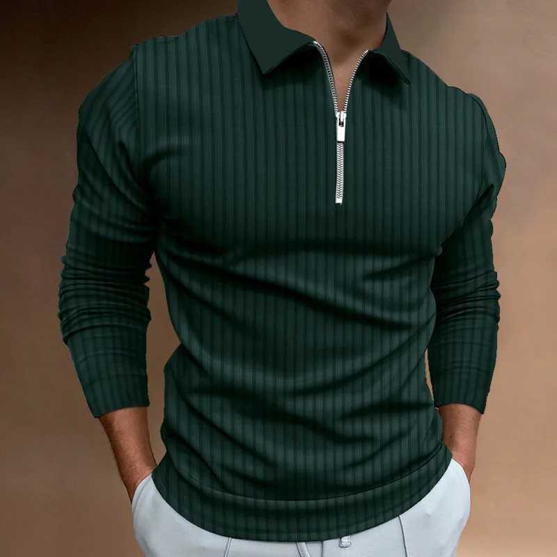 Mens shirt with a collar and a long collar SVED T-shirt for spring and summer new sports and casual bottom shirt W241106