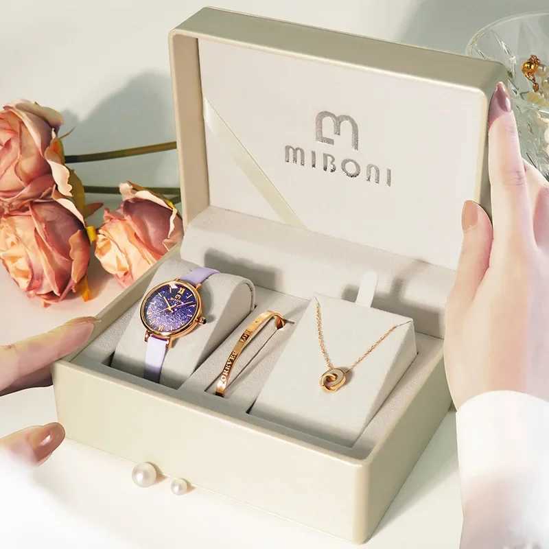 Miboni Womens Watch Premium Gift Box 3-Piece Set Watch Gift Watch X241106