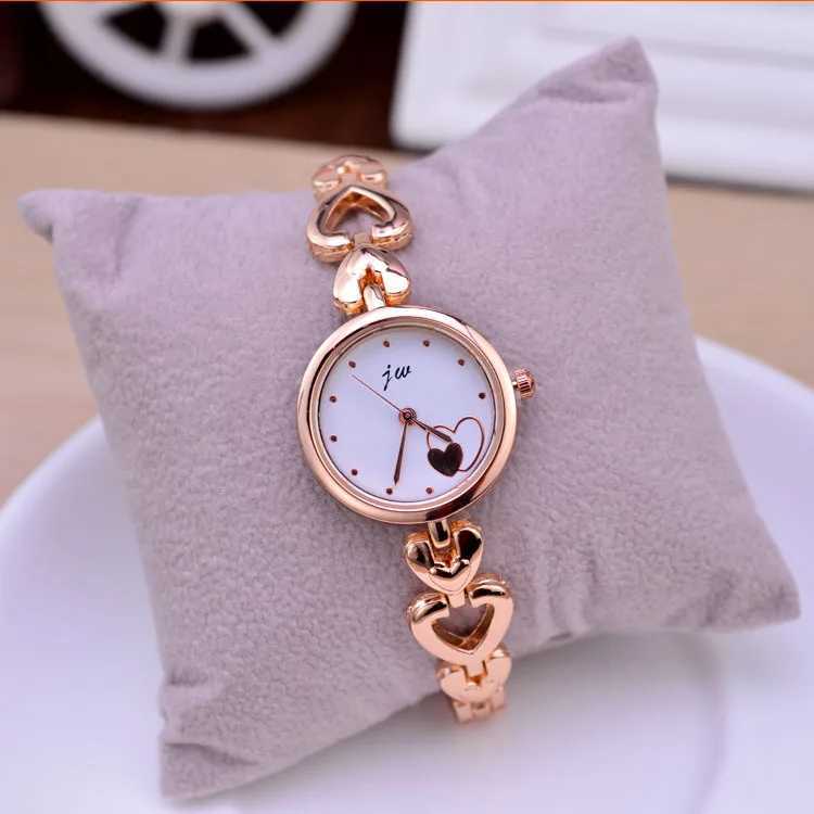 2018 JW Brand Culture Leisure Fashion Quartz Bracelet Watch Leisure Stainless Steel Crystal Womens Dress Gold Watch X241106