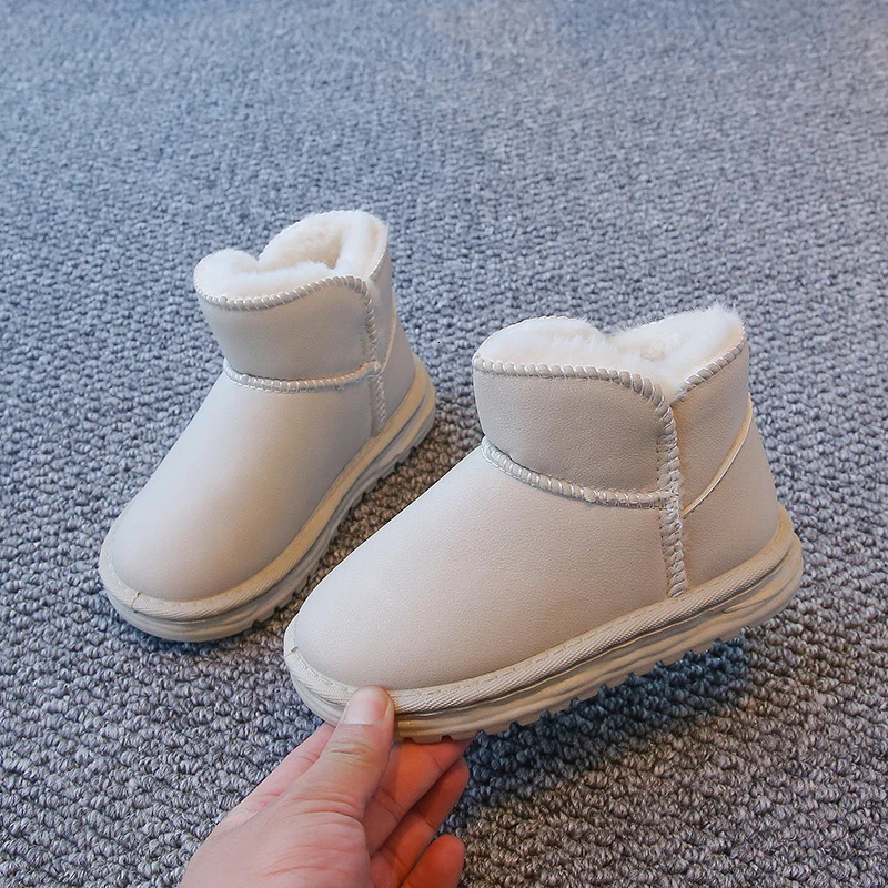 Fashion Children Casual Shoes Girls Boys Cotton Snow Boots Warm Kids Boots Boy Winter Cotton Shoes Sneakers 241106