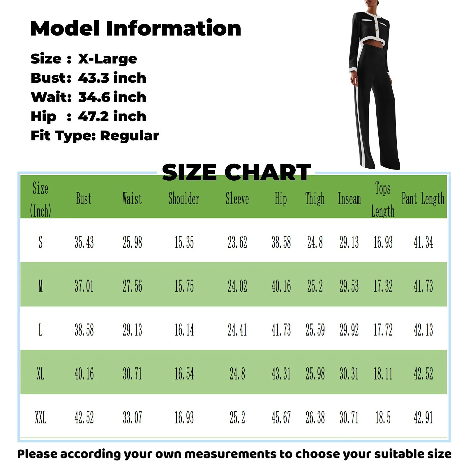 Traf Mujer WomenS Fashion Casual Splicing Round Neck Single Breasted Long Sleeve Top Pants Set Clothes For Women 241105