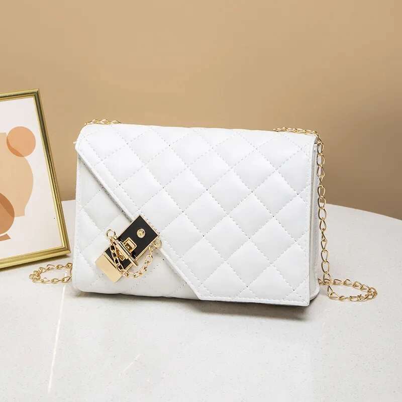 Designer Bag 2024 New Flap Crossbody Bags Small Square Women Shoulder Bag Plaid Pu Leather Designer Handbags Chain Lady Women's Bag e9f