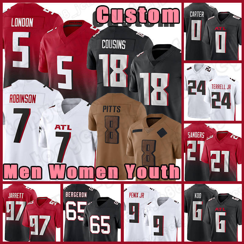 8 Kyle Pitts Drake London Football Jerseys Atlantaes Falcones Kirk Cousins Robinson Lorenzo Carter Michael Penix Jr Vick Jessie Bates III Younghoe Koo Grady Jarrett