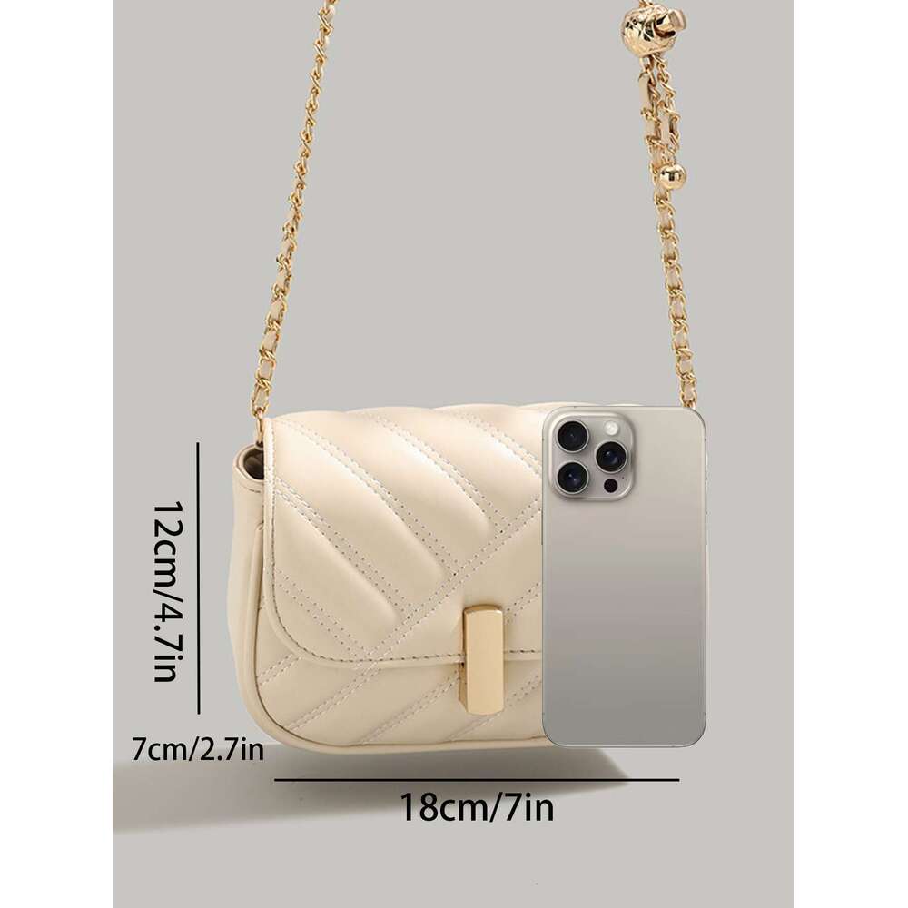 Designer Bag Women's 2024 New Niche Texture Embroidered Chain Bag, Crossbody Bag, Underarm Bag, Mini Square Bag