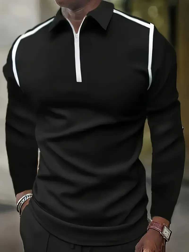 3D printing trend mens long Sve zipper shirt for spring and autumn cool casual oversized mens clothing W241106