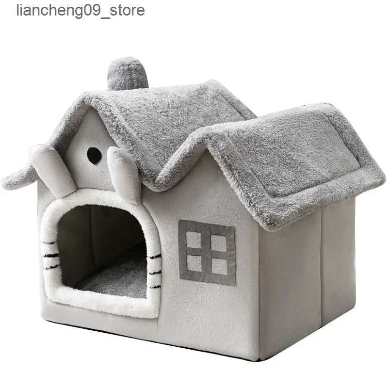kennels pens Foldable house mattress is suitable for medium-sized dogs cats winter warm cat beds nest pet products basket pets and small dog hole sofa