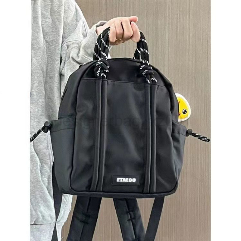 Fashion Classic Bag Designer 10a Top Nikiduncks Woman Bags Niche Rope Backpack 2024 New Versatile Casual Texture Computer