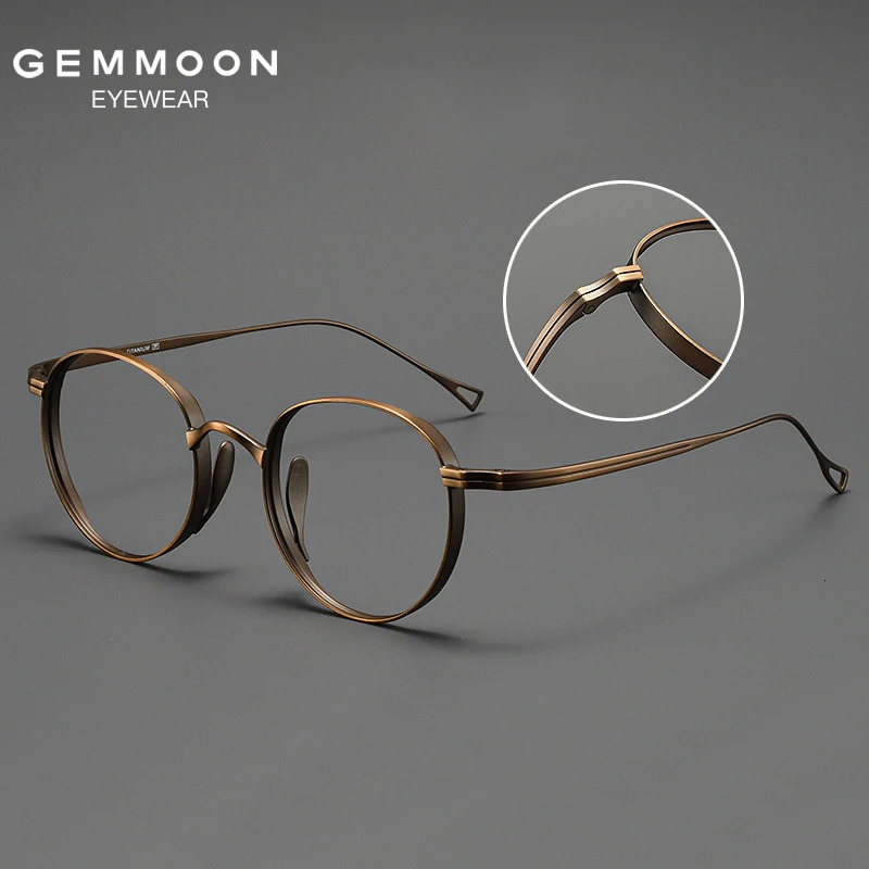 Japanese Handmade High-end Ultra-light Pure Frame Retro Fashion Glasses Can be Customized Myopia Anti-ultraviolet 241105