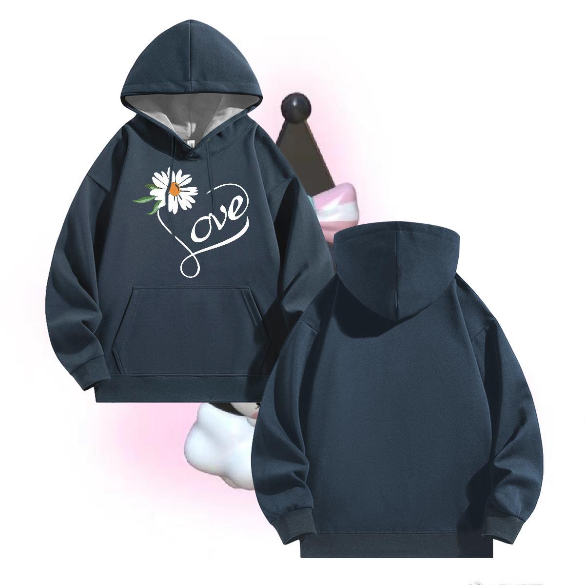 2024 New Hooded Sweatshirt Long Sleeve Drawstring Soft Hoodie for Man Woman DIY Logo Oversized Pullover Hoodie Cotton 350g Daily Wear