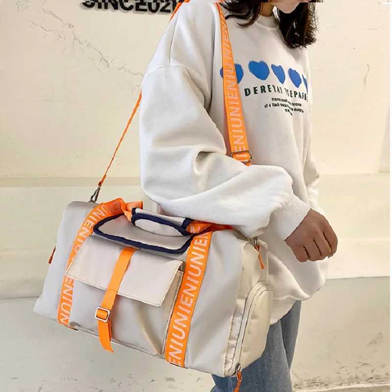 Waterproof Gym Bag Womens Fitn Outdoor Travel Bags Man Multifunctional Dry Wet HandBag Yoga Swim Sports Shoe Shoulder BagXJ241106