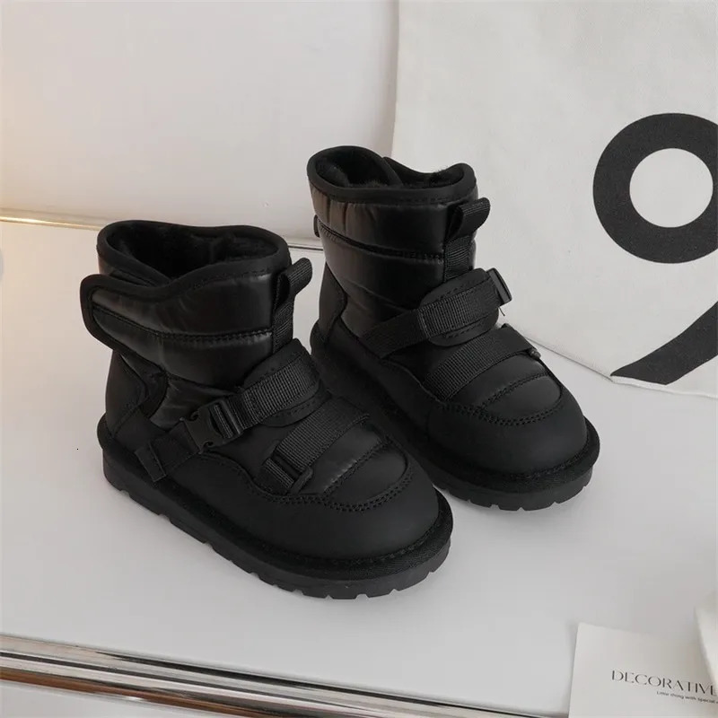 Children Winter Snow Boots Baby Resist Winter -20 Degree High Boots Boys Waterproof Snow Boots Girls Thicken Plush Sports Boots 241106