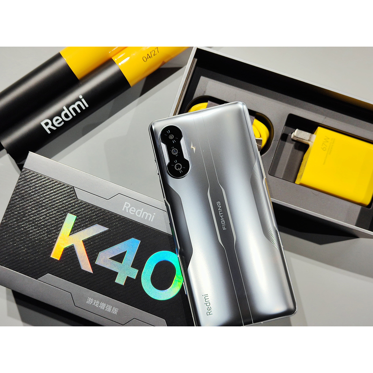 Xiaomi Redmi K40 Gaming Smartphone, Android 11 MIUI 12.5 Octa Core Global ROM 67W Fast Charging
