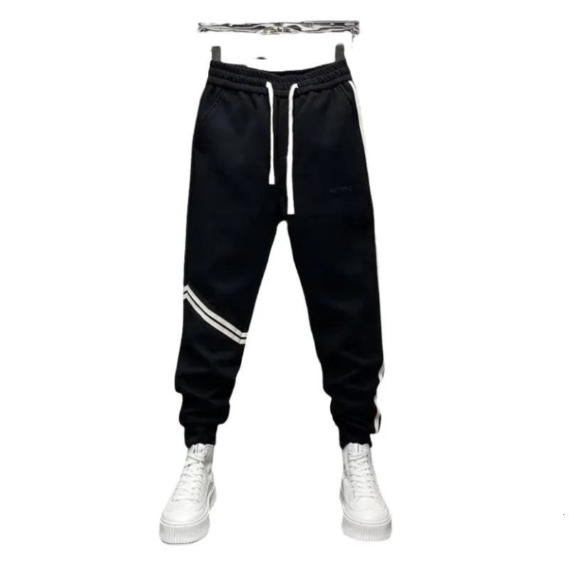 Trendy Legged Casual Mens Joggers Pants For Internet Celebrity Same Style Slim Fit Small Leg Haren Track Health Sports 241104