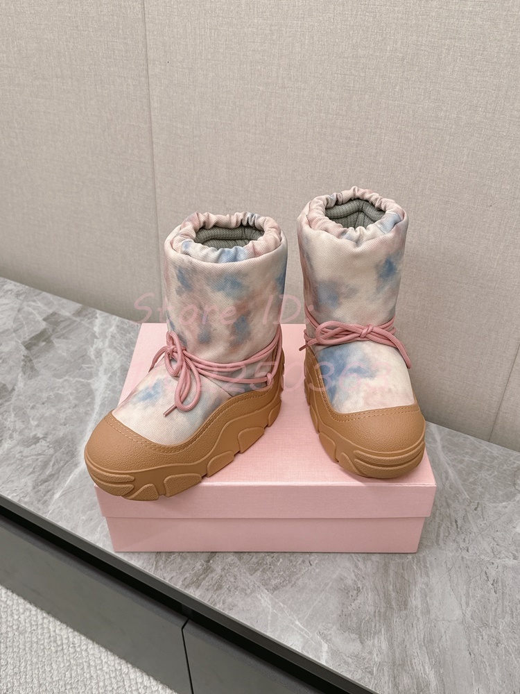 Cute Cross-Tied Warm Snow Round Toe Platform Height-Increase Waterproof Boots Women New Autumn Winter Fashion Shoes 2024