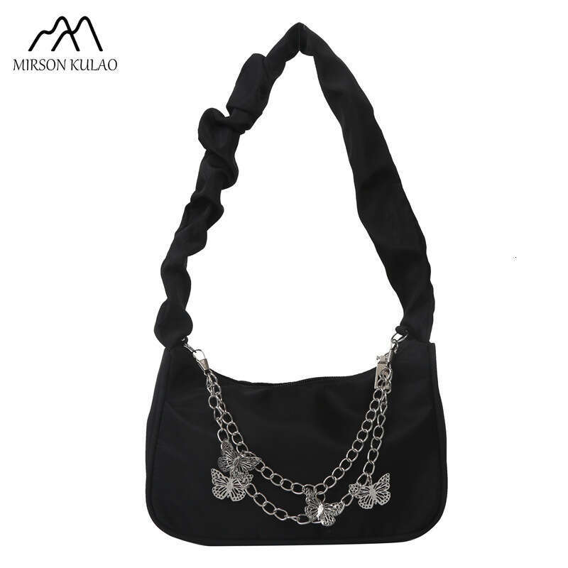 Oxford Cloth Simple Fashion Women's Square Trend Color Contrast Shoulder Small Fresh Underarm Women Bag