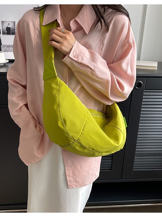 New Solid Color Trendy Shoulder Fashionable And Versatile Dumpling Simple Women's Crossbody Bag, Female Student Bag Designer Bags Handbags Women