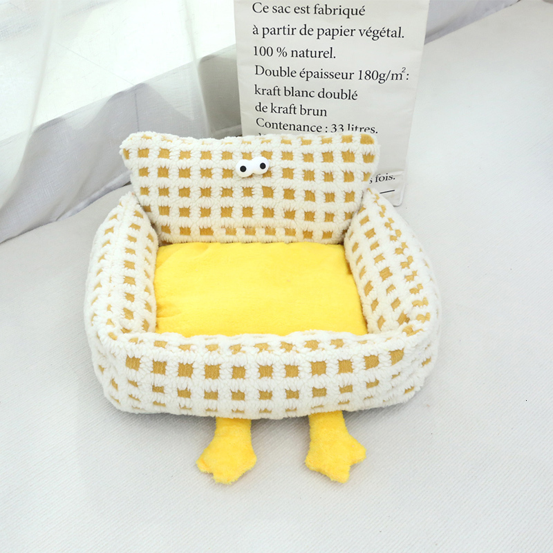 Internet Celebrity Dog Bed Suitable For All Seasons, Autumn And Winter, Thick Velvet Cat Kennel, Puppy Bed, Cat Sofa, Detachable And Washable Small Do
