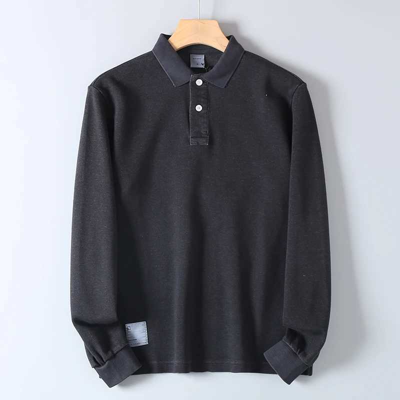 280G heavy-duty cotton long Sve mens shirt for spring summer autumn business and casual tops W241106