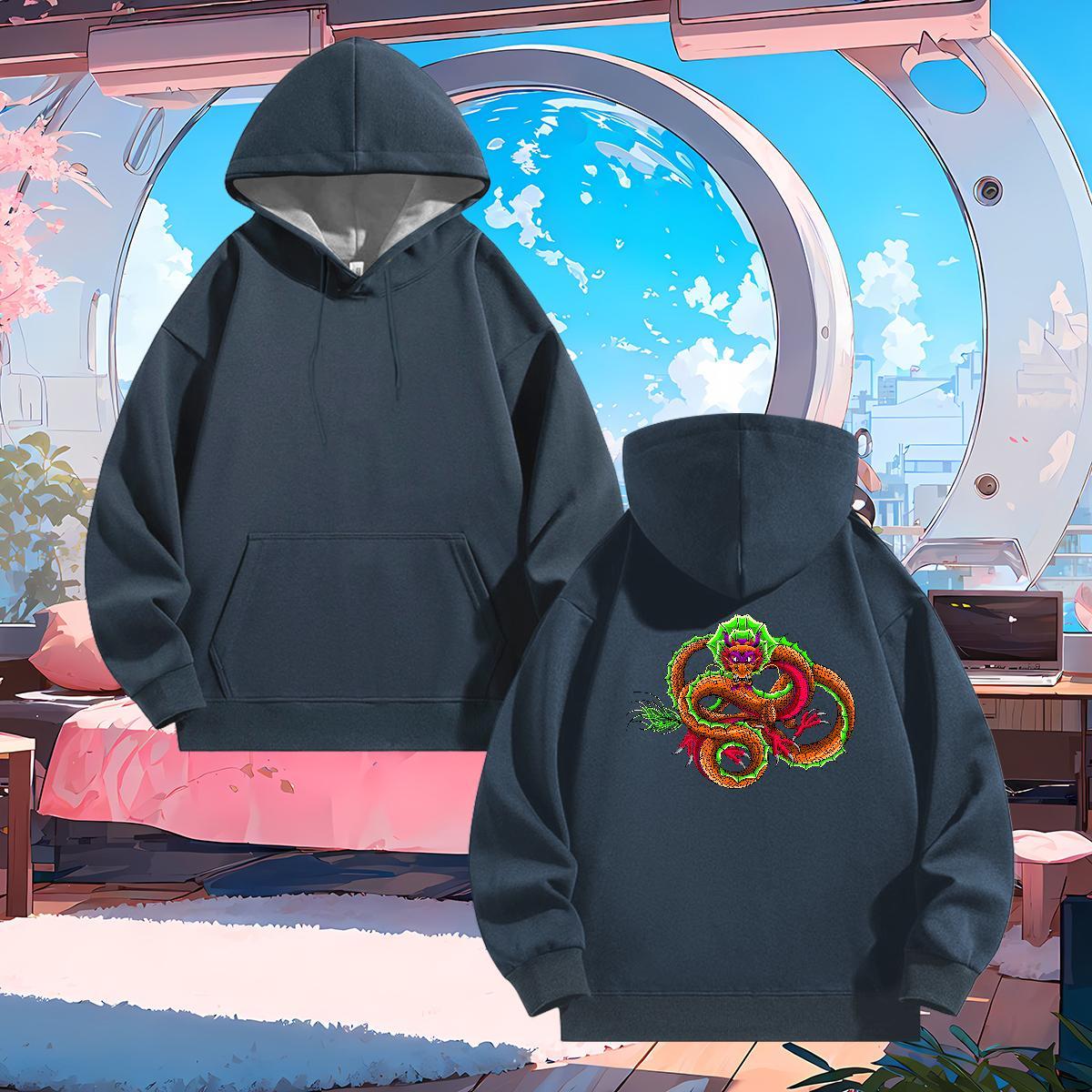2024 Hoodie Men US/EU Size Unisex Hoodie Pullover Top Hoodie Y2K Thick Fleece Breathable Drawstring Hoodie