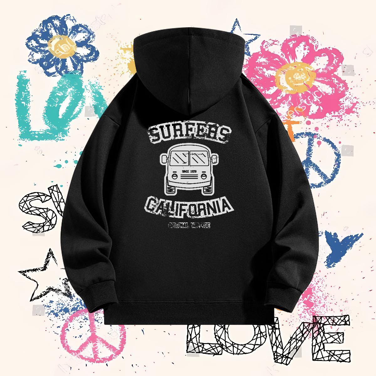 Fashion Designer Hooded Sweatshirt Breathable Drawstring Classic Hoodie Pullover Black Oversized Hoody Y2K Velvet Thick