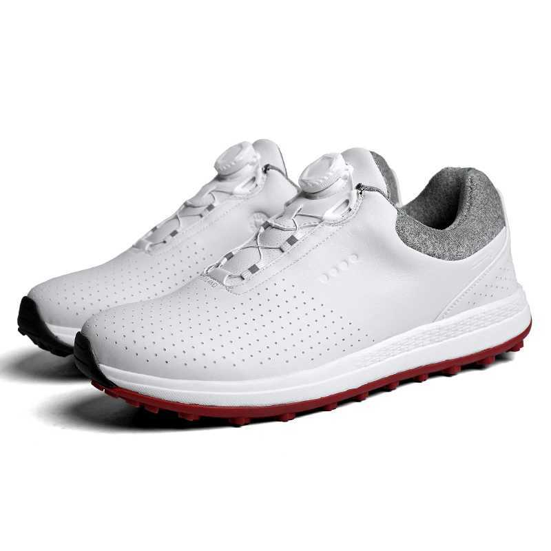 hot 2024 Hot S Professional Men Outdoor Anti-Skid Quick Lacing Golf Spikes Sneakers Breathable Waterproof Shoes Y250207