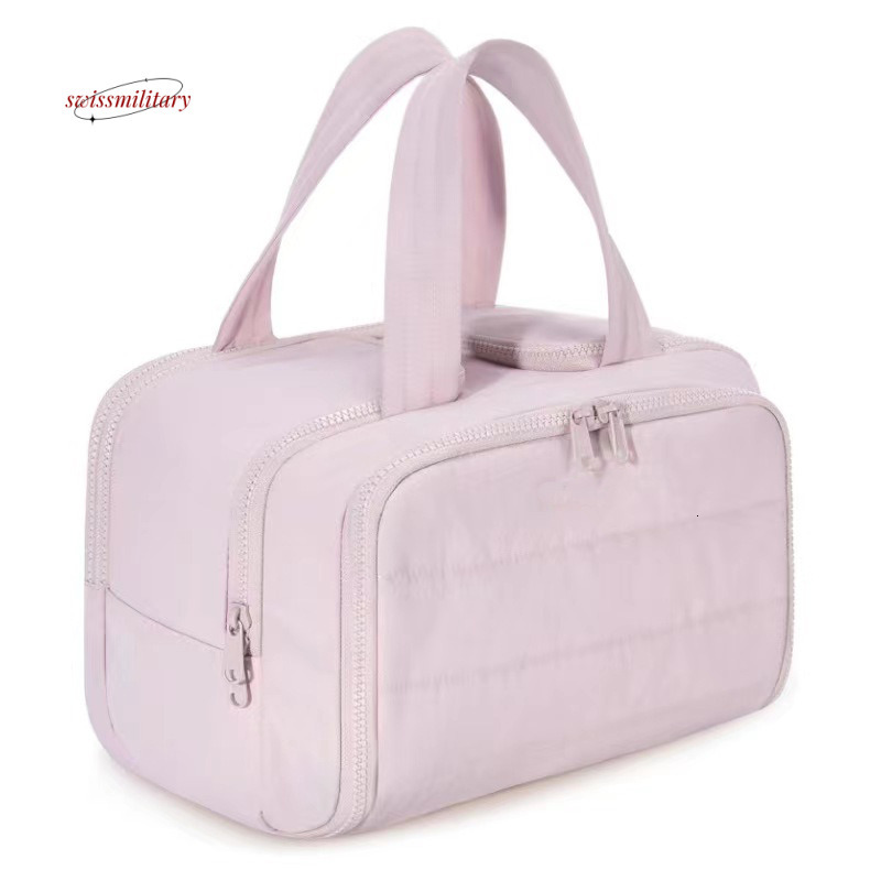 Travel lightweight opening fluffy makeup bag, travel toiletry set storage bag #39 swissmilitary
