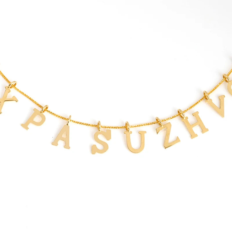 Real 18K gold letter pendant solid AU750 26 letter DIY bracelet necklace accessory suitable for womens exquisite jewelry 241106