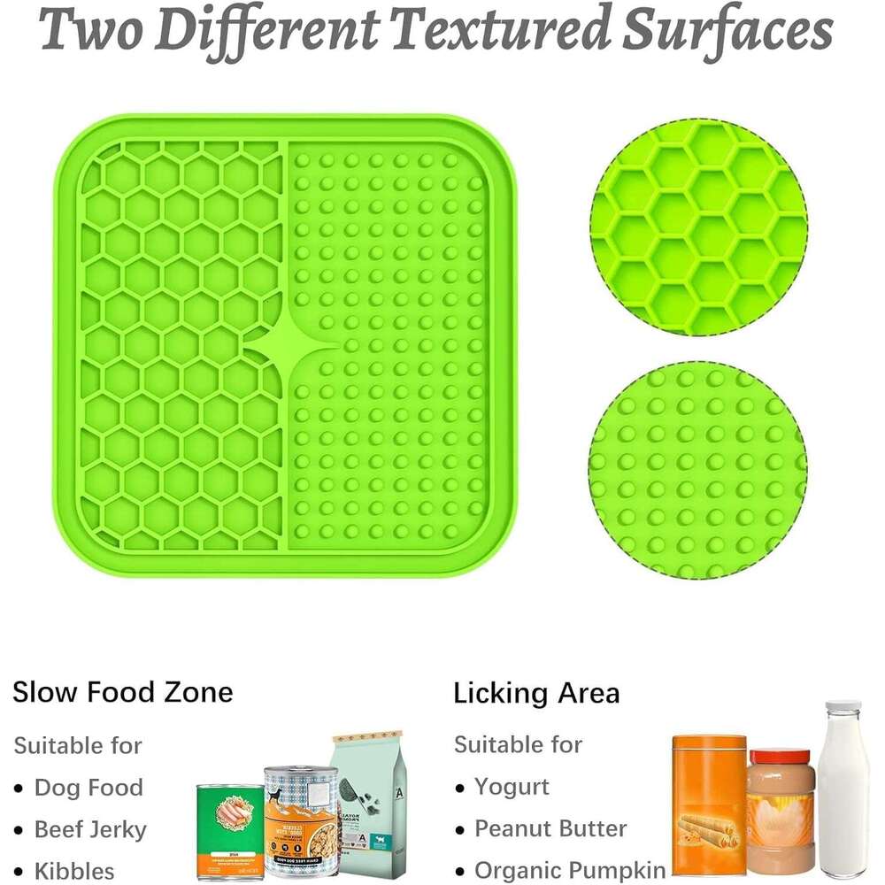 MateeyLife 3PCS Small Dogs and Cats, Licking Mats with Suction Cups Anxiety Relief, Cat Lick Pad, Enrichment Toys Boredom Reducer, Dog Treat Mat for B