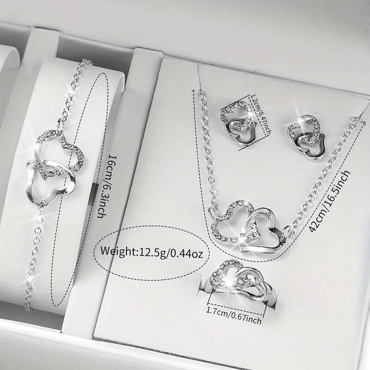 6 pieces/set of Wens luxury rhinestone quartz watch sparkling fashion simulation watch and jewelry set give M her unboxed gift X241106