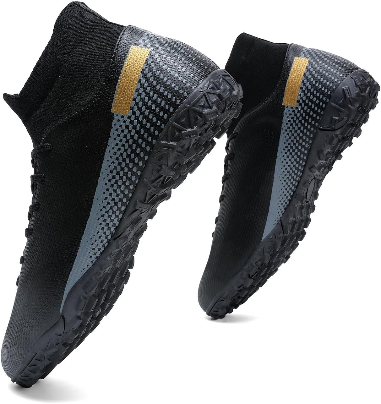 Men's Soccer Shoes Cleats Professional High-Top Breathable Athletic Football Boots for Outdoor Indoor TF/AG 3US-11US