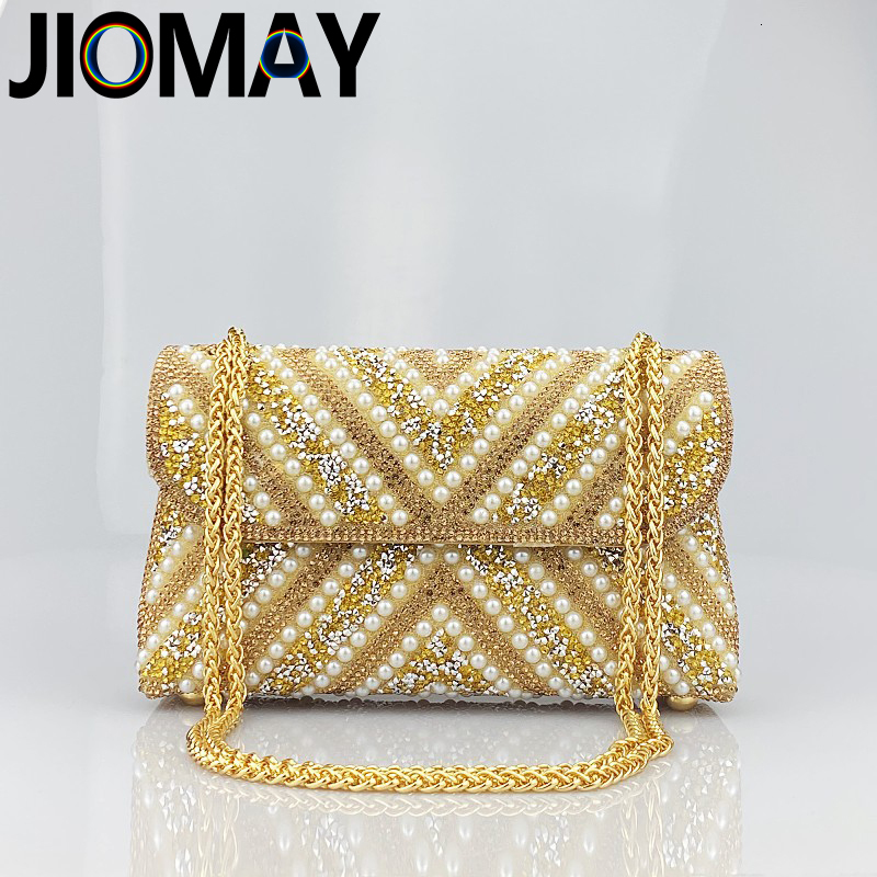 High Quality Triangular Designer Pearl Exquisite Money Bag Handbag