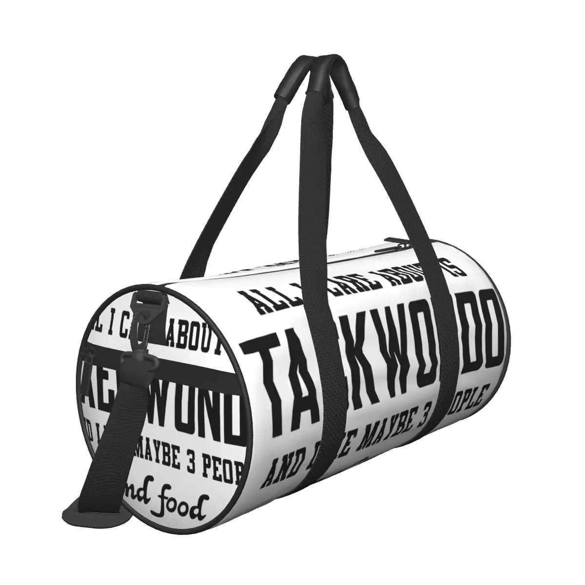 Men Travel Bag All I Care About Is Taekwondo And Like Maybe Gym Bag Large Outdoor Custom Handbag Novelty Yoga Sports BagXJ241106
