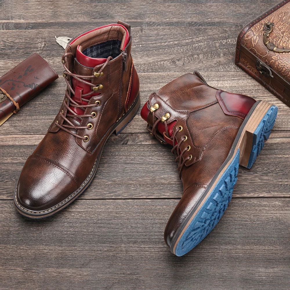 Size 7-13 Boots Men Fashion Comfortable Boots Leather #AL603C4 241106