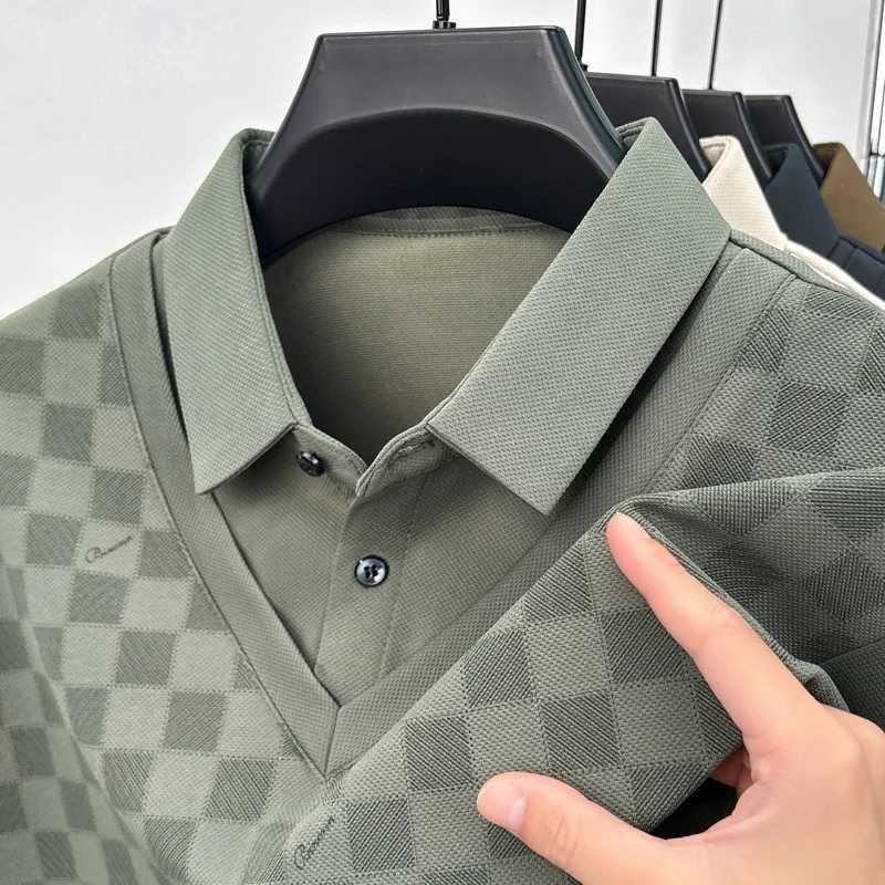 New mens casual fashion plaid print long Sved solid color Fe two-piece comfortable casual top W241106