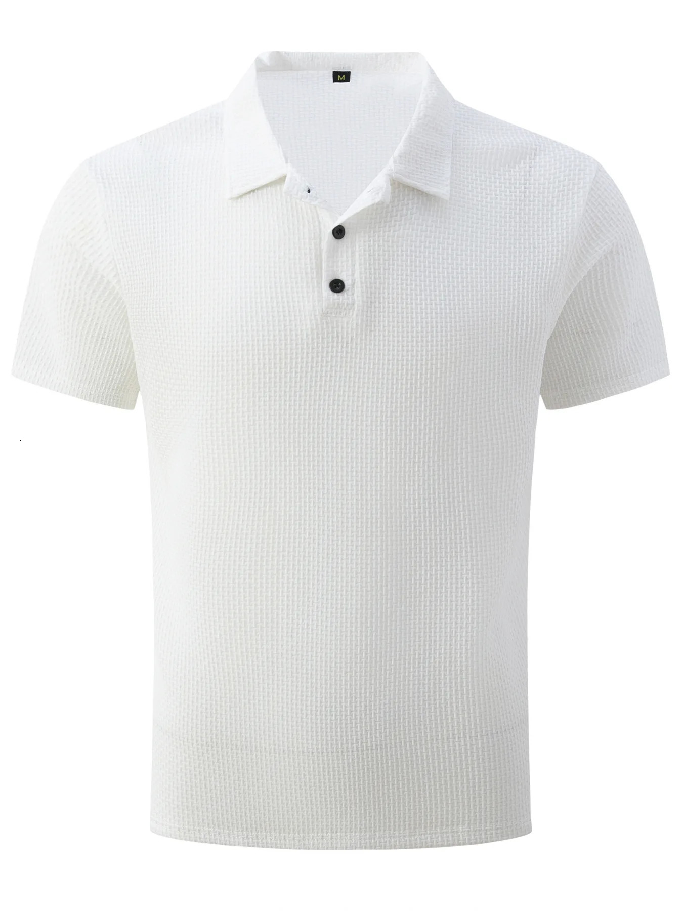 Summer High quality Fashion solid Color breathable loose Short sleeve T-shirt top Mens Casual short Sleeve POLO shirt 241106