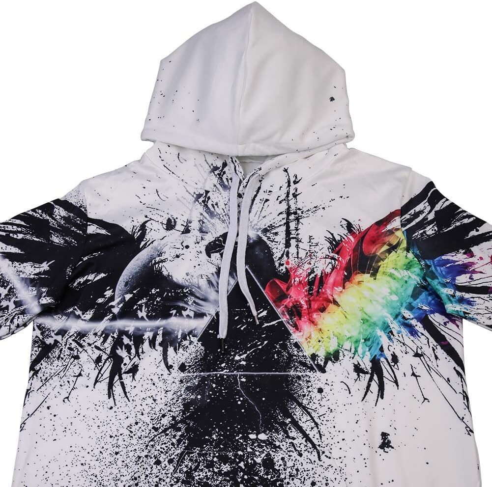 Hoodie for Mens Womens Unisex Hoodies 3D Print Galaxy Pullover Hooded Sweatshirt Hoodies with Big Pockets for Teen Men, Teen Boy,Cool and trendy