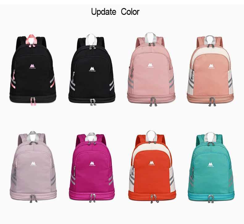 Women Gym pack Traveling Fitn Bags for Shoes Training Dry And Wet Sack Gymtas Sac De Sport Mochila SwimmingXJ241106