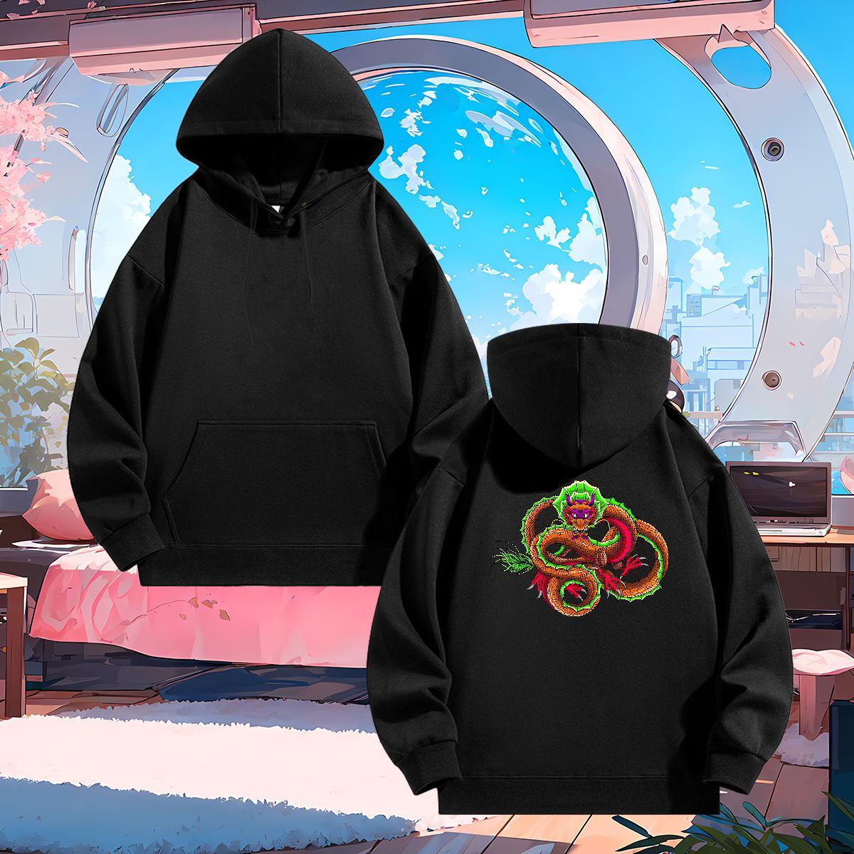 2024 Hoodie Men US/EU Size Unisex Hoodie Pullover Top Hoodie Y2K Thick Fleece Breathable Drawstring Hoodie