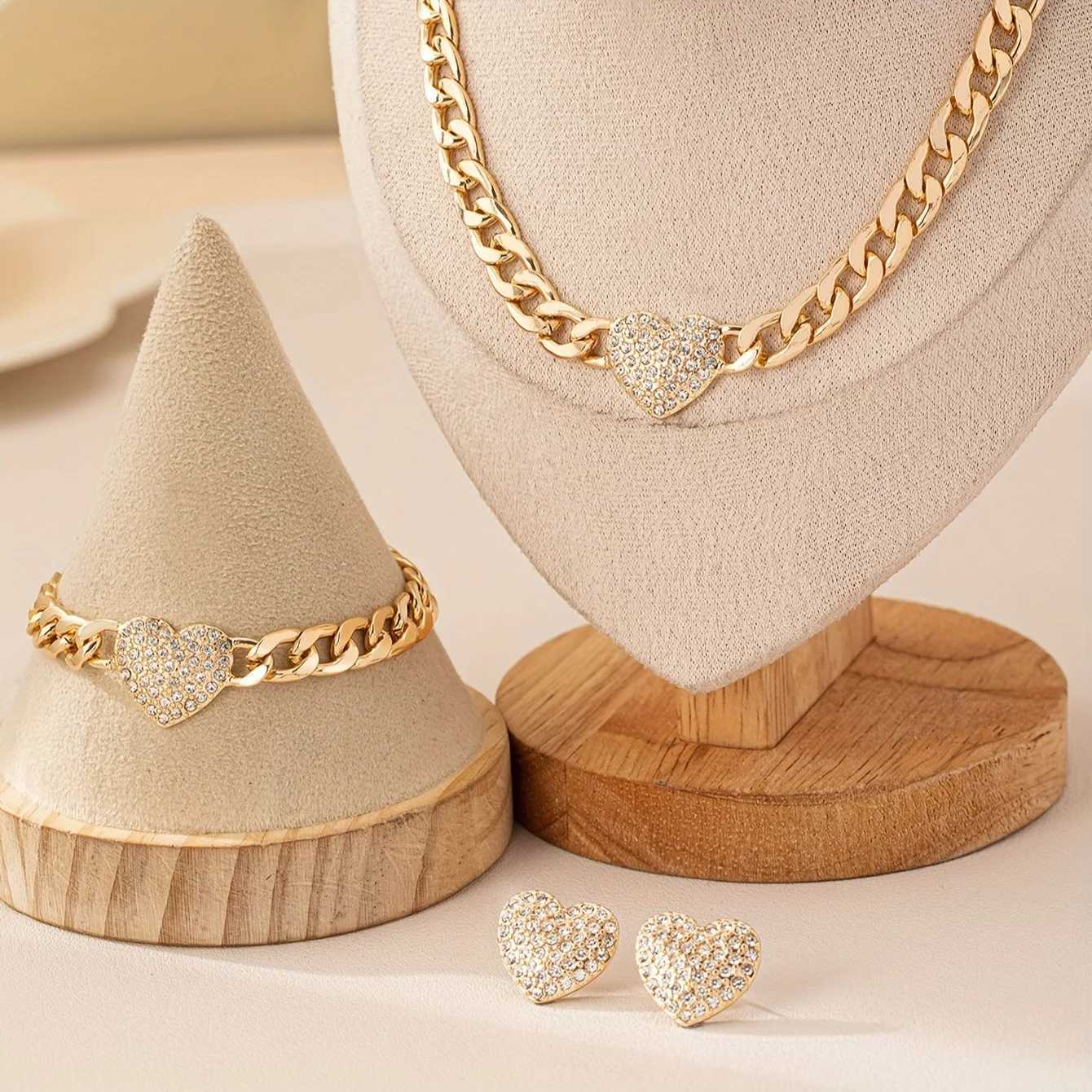 Wen Minimalist Pendant Stud Earrings Necklace Holiday Party Gift OL Fashion Set DS028 X241106