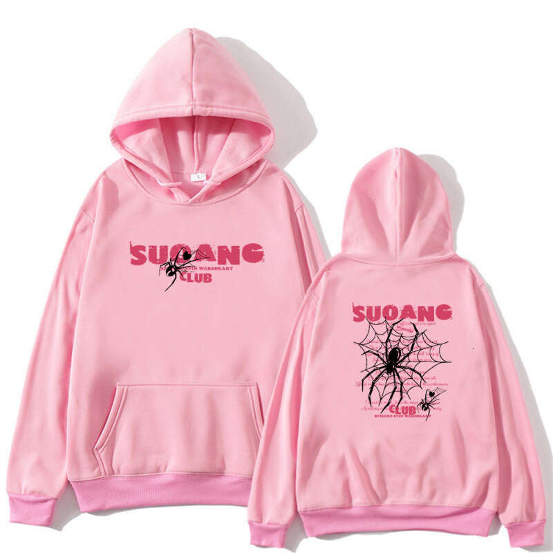 shanshi spider hoodie Hooded sweatshirt for men in autumn and winter with added fleece new street ins trendy brand personalized spider sweater pullove