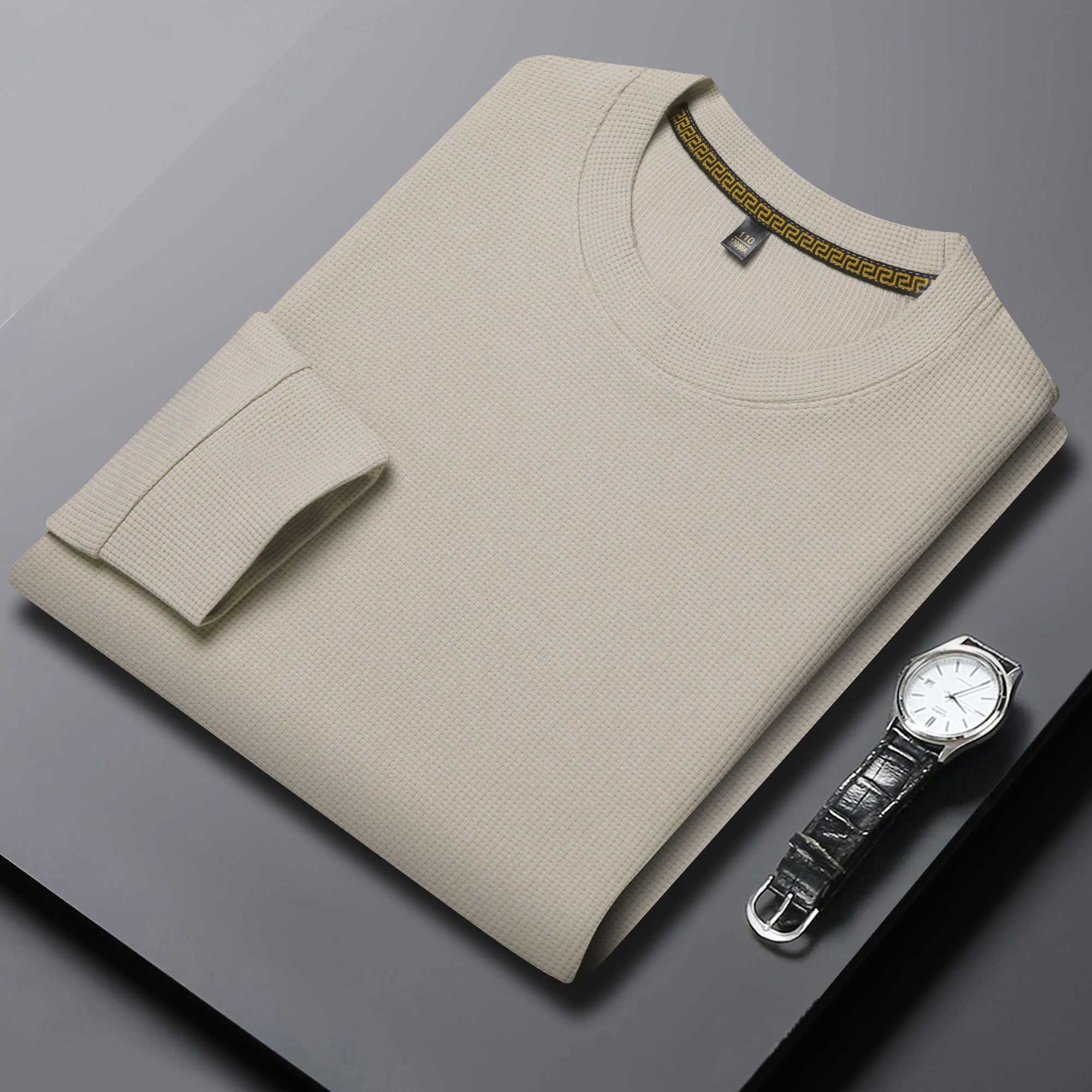 High quality mens long Sved T-shirt summer business casual breathable shirt collar Wfle fabric mens shirt W241106