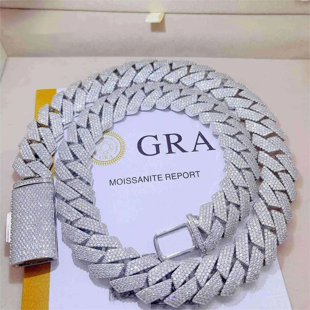 necklaces designer jewelry necklace cuban k chain Pendant Necklaces Iced Out Pass Dia Tester Sterg Sier Necklace Vvs Moissanite chains for men