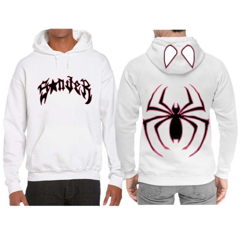 shanshi spider hoodie Dark Sportswear Men's and Women's Hoodies Gothic Couple Harajuku Large Size Spider Print hoodie
