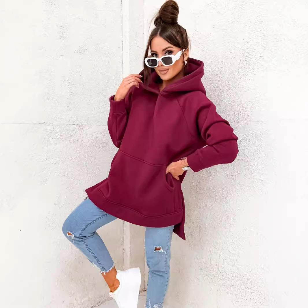 New Designer Autumn Collection Solid Color Hoodie Casual Loose Hoodie Fashion Hoodie Trendy Long Sleeve