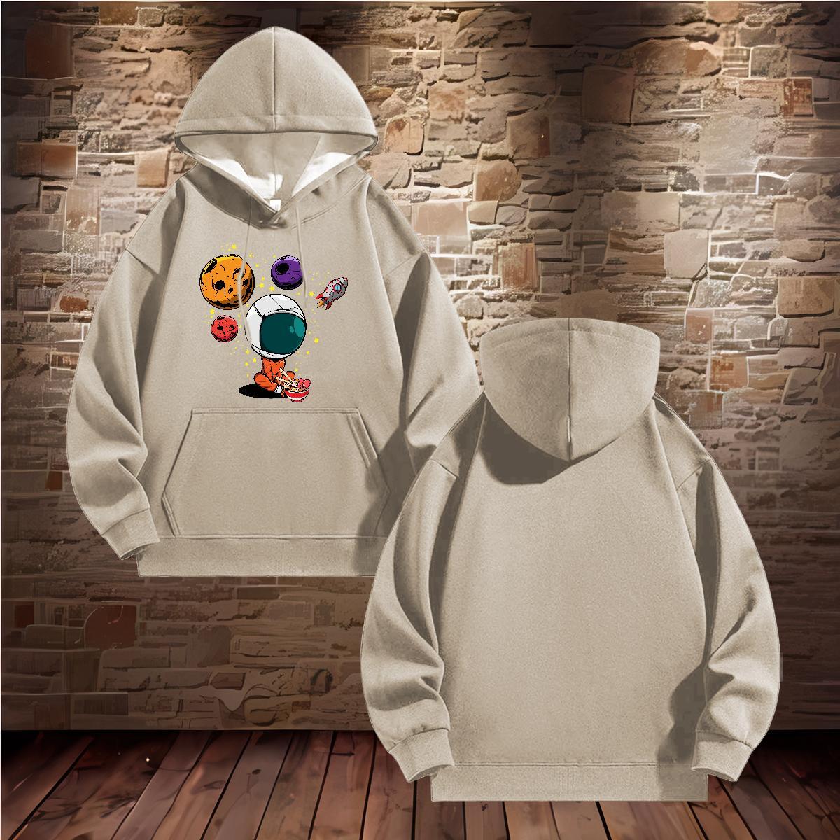 New Man Hoodie Long Sleeve Soft Wholesale Mens Hoodie Black Oversized Hoody Anime Printing Street Thick Fleece