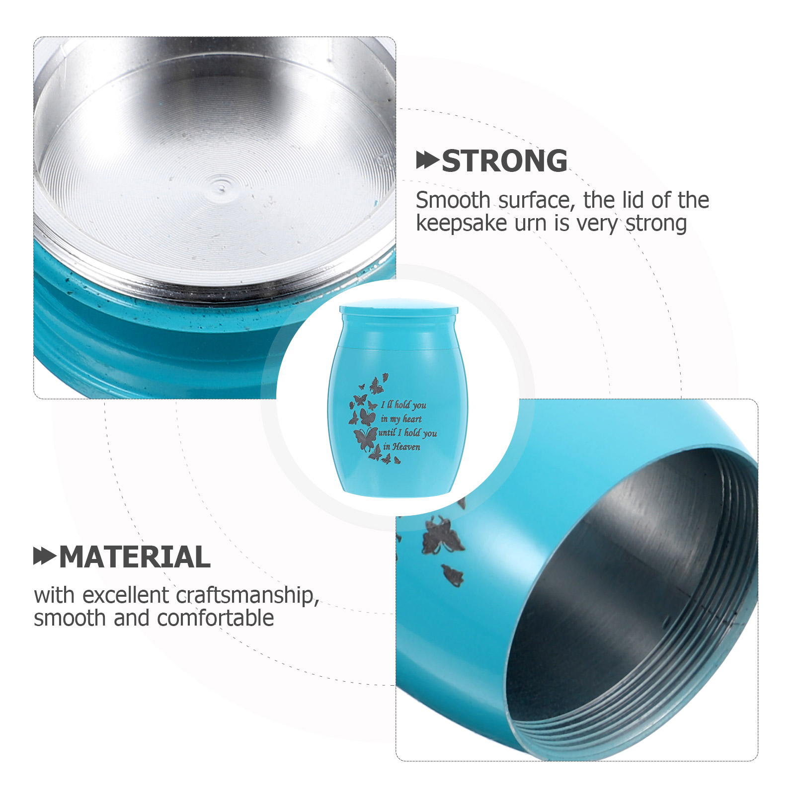 Chain Pet Urn Small Urns for Human Ashes Keepsake Floor Pink Stainless Steel Dogs