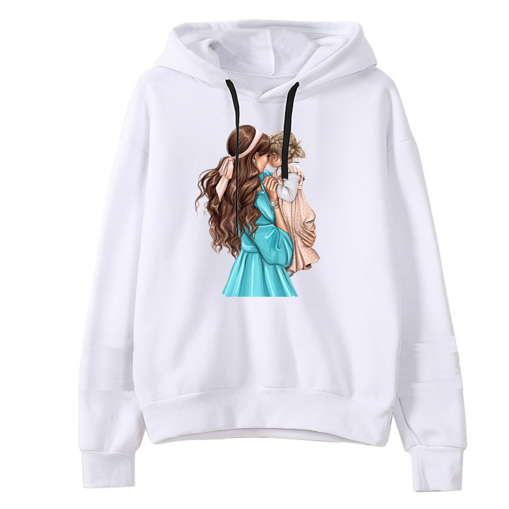 New designer's new white hooded sweatshirt with Windows print cartoon fashion hoodie